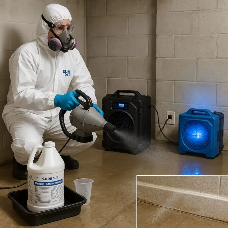 Sanitization and Odor Removal process in Harker Heights, TX
